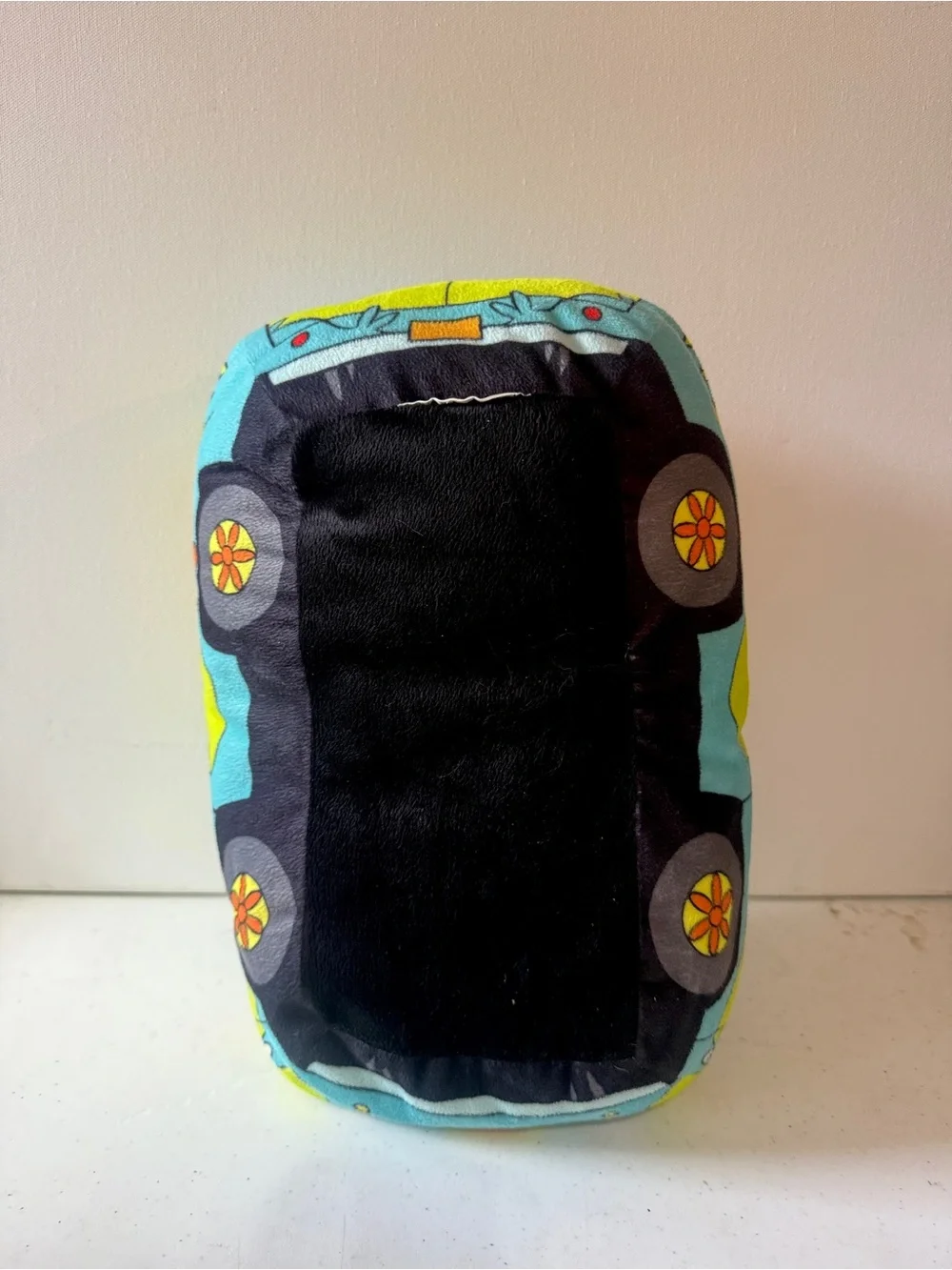 Scooby-Doo Mystery Machine Plush Pillow - Bright Turquoise & Yellow
